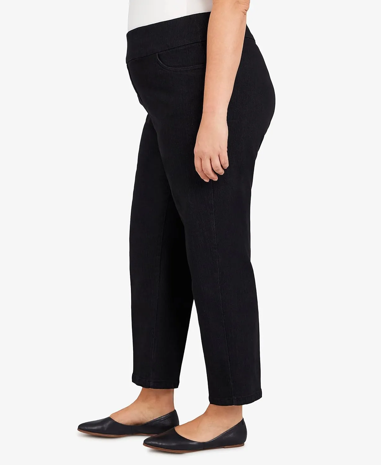 Alfred Dunner Womens Plus-Size Super Stretch Mid-Rise Short Length Pant