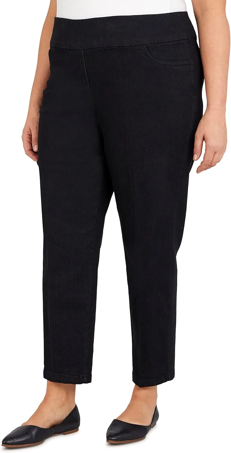 Alfred Dunner Womens Plus-Size Super Stretch Mid-Rise Short Length Pant