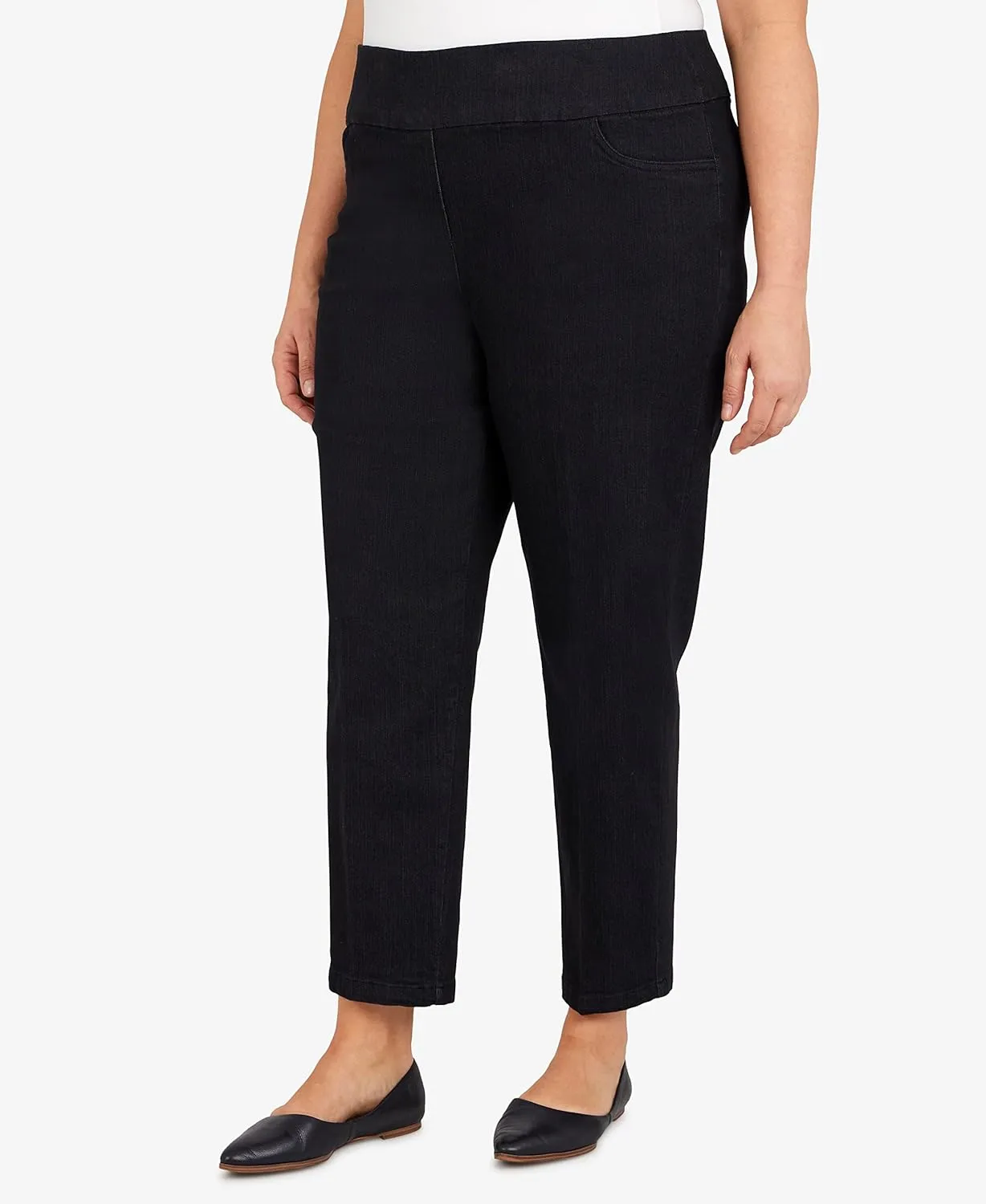 Alfred Dunner Womens Plus-Size Super Stretch Mid-Rise Short Length Pant