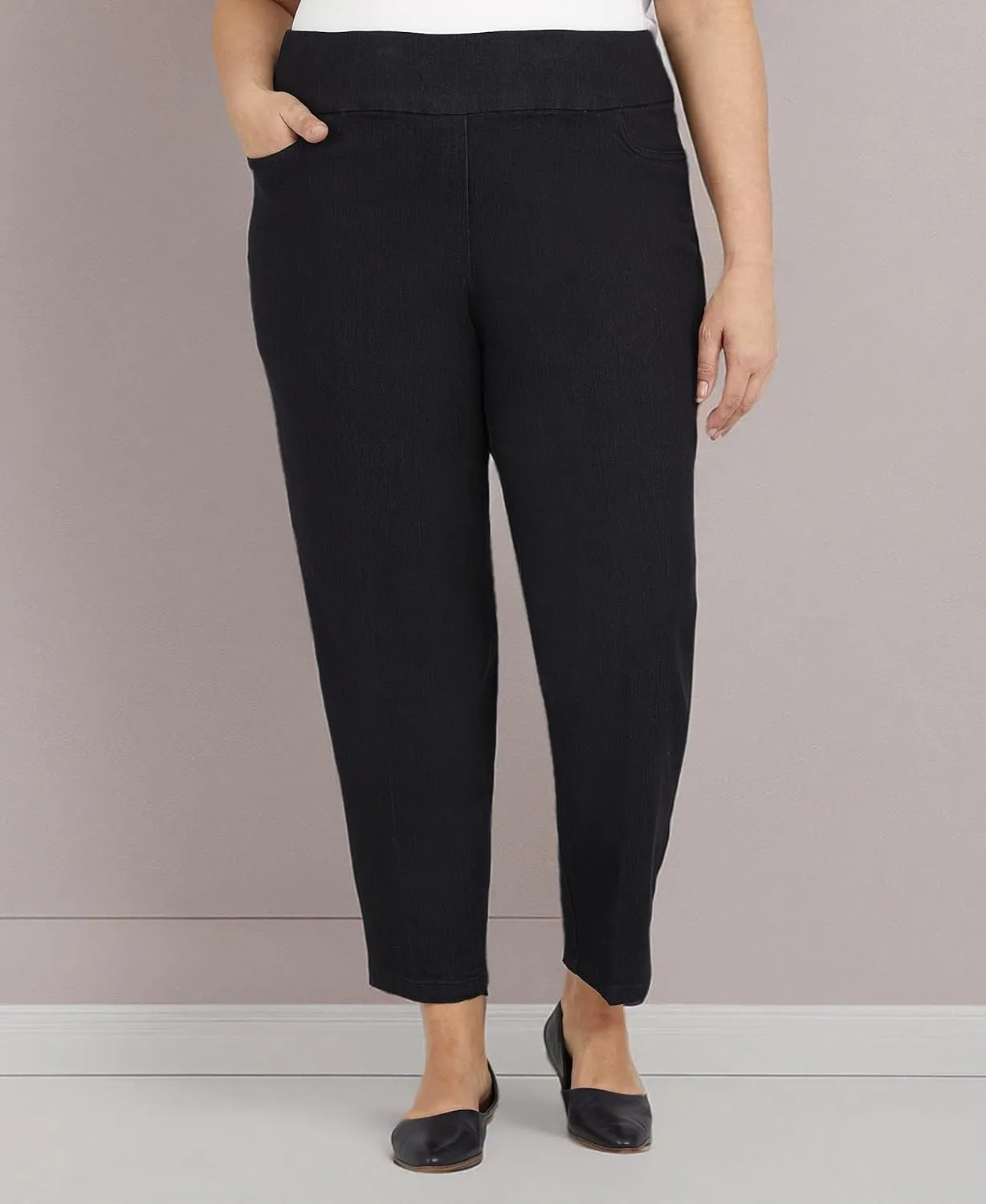 Alfred Dunner Womens Plus-Size Super Stretch Mid-Rise Short Length Pant
