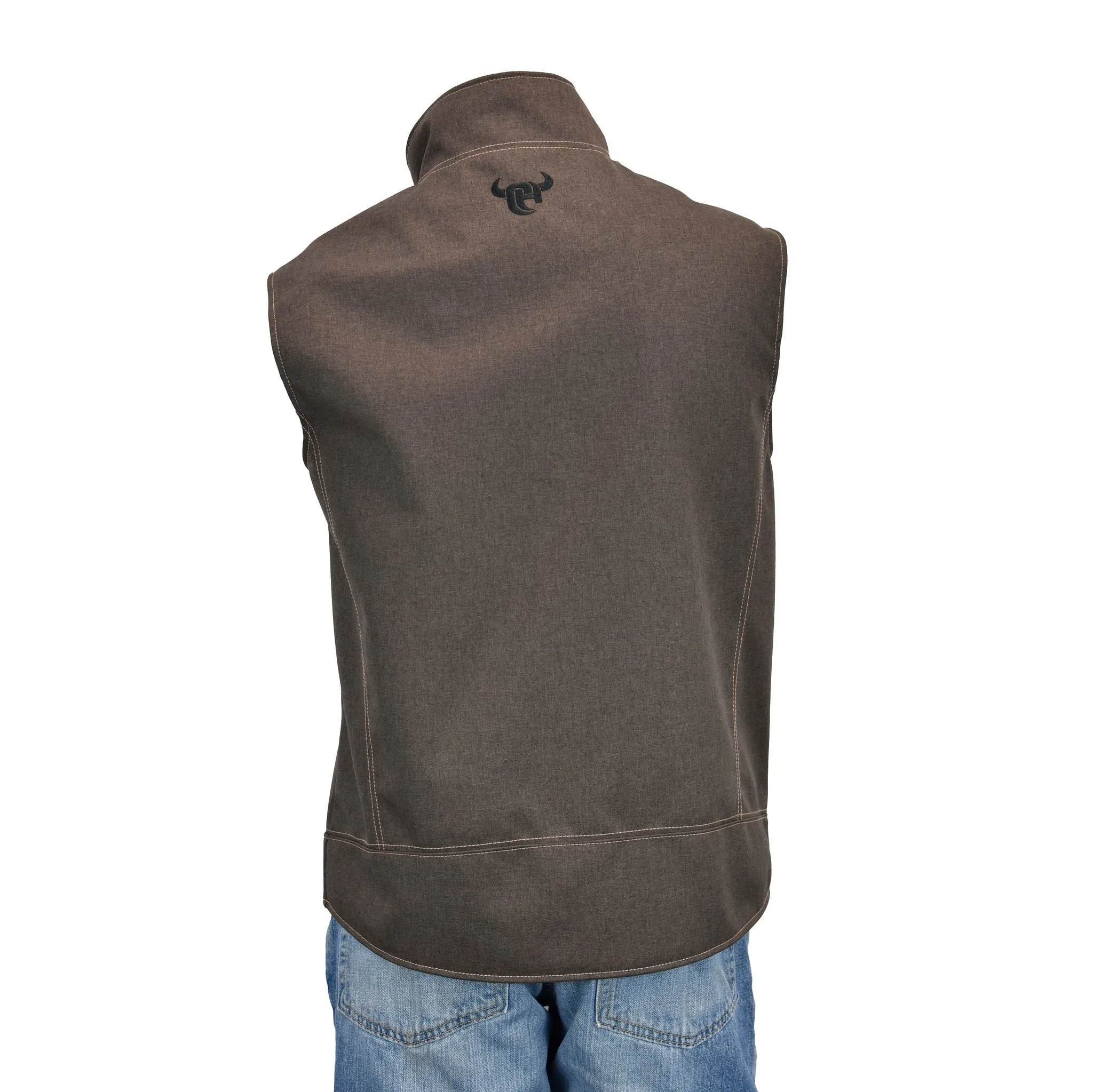 Cowboy Hardware Men's Tech Woodsman Dark Chocolate Brown Vest 185152-661