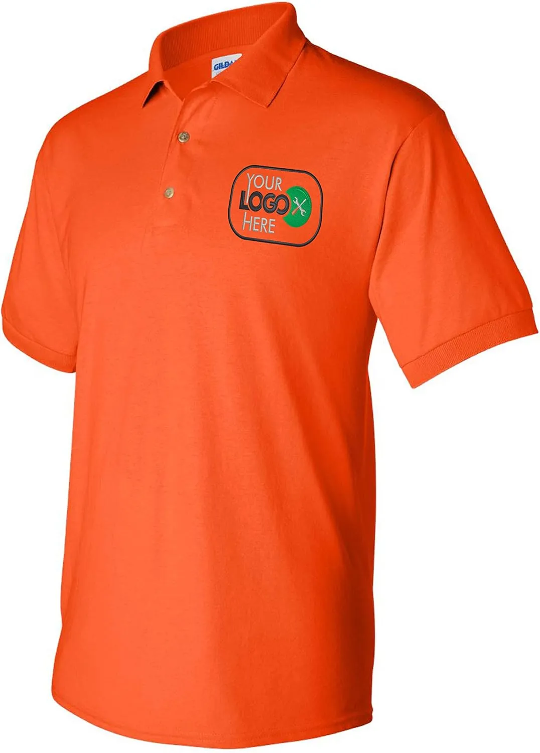 Custom Logo Embroidered Jersey Polo, Dry Blend Polo Shirt, Your Company Logo
