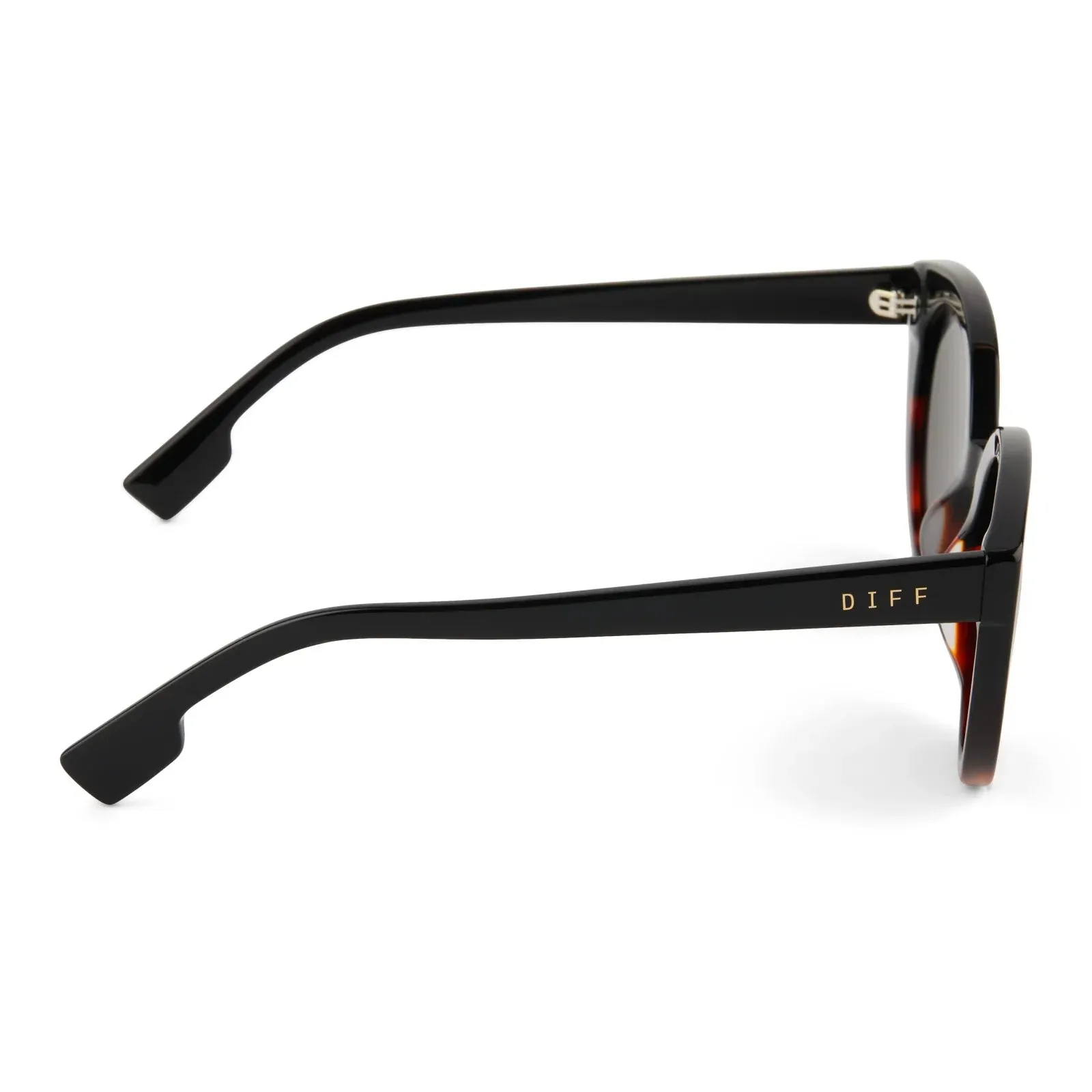 Diff Eyewear - Emmy - Dark Tortoise Grey Sunglasses