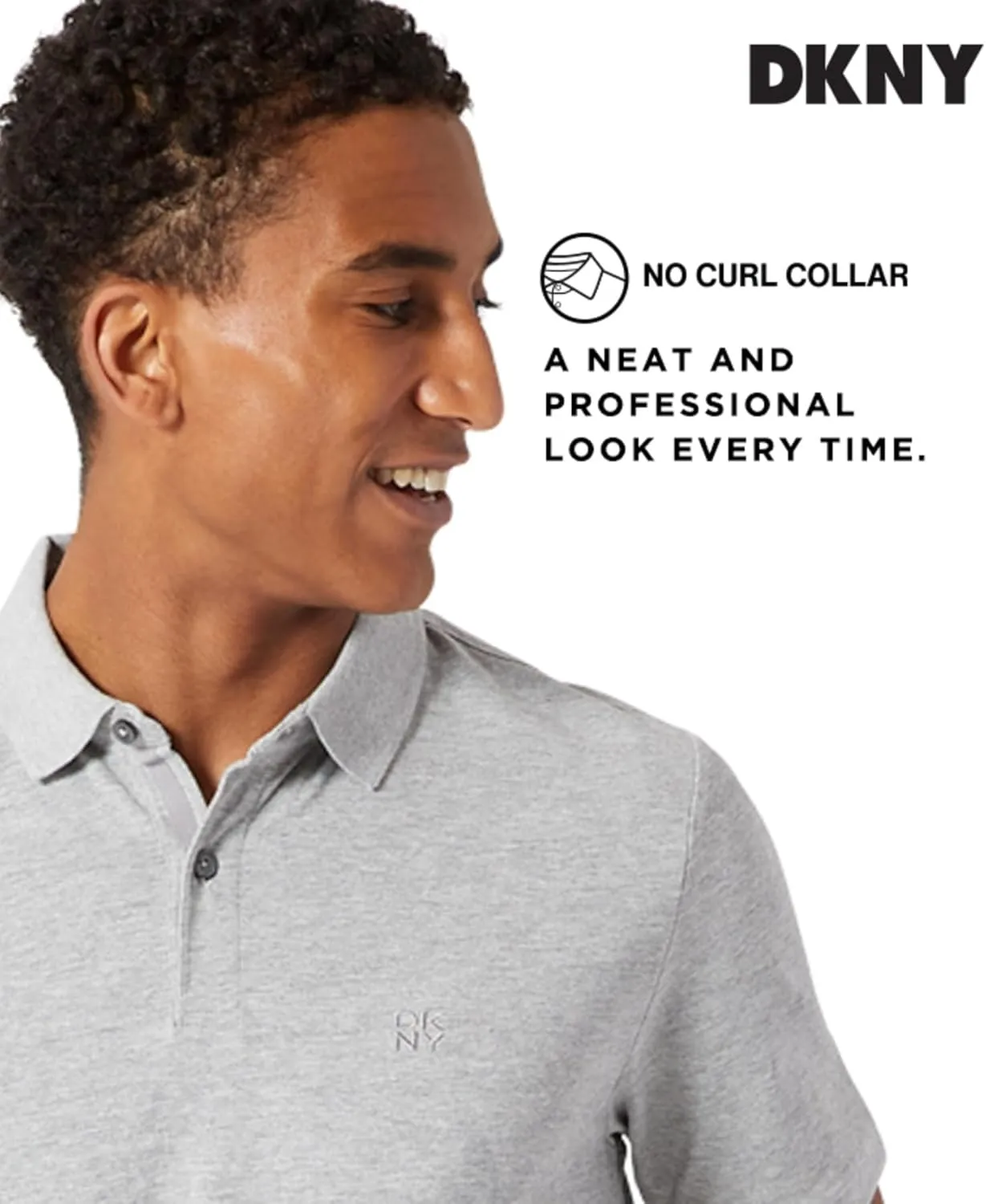 DKNY Polo Shirts for Men - Soft Stretch Casual Cotton Mens Polo Shirts | Modern Fit Short Sleeve Mens Polos