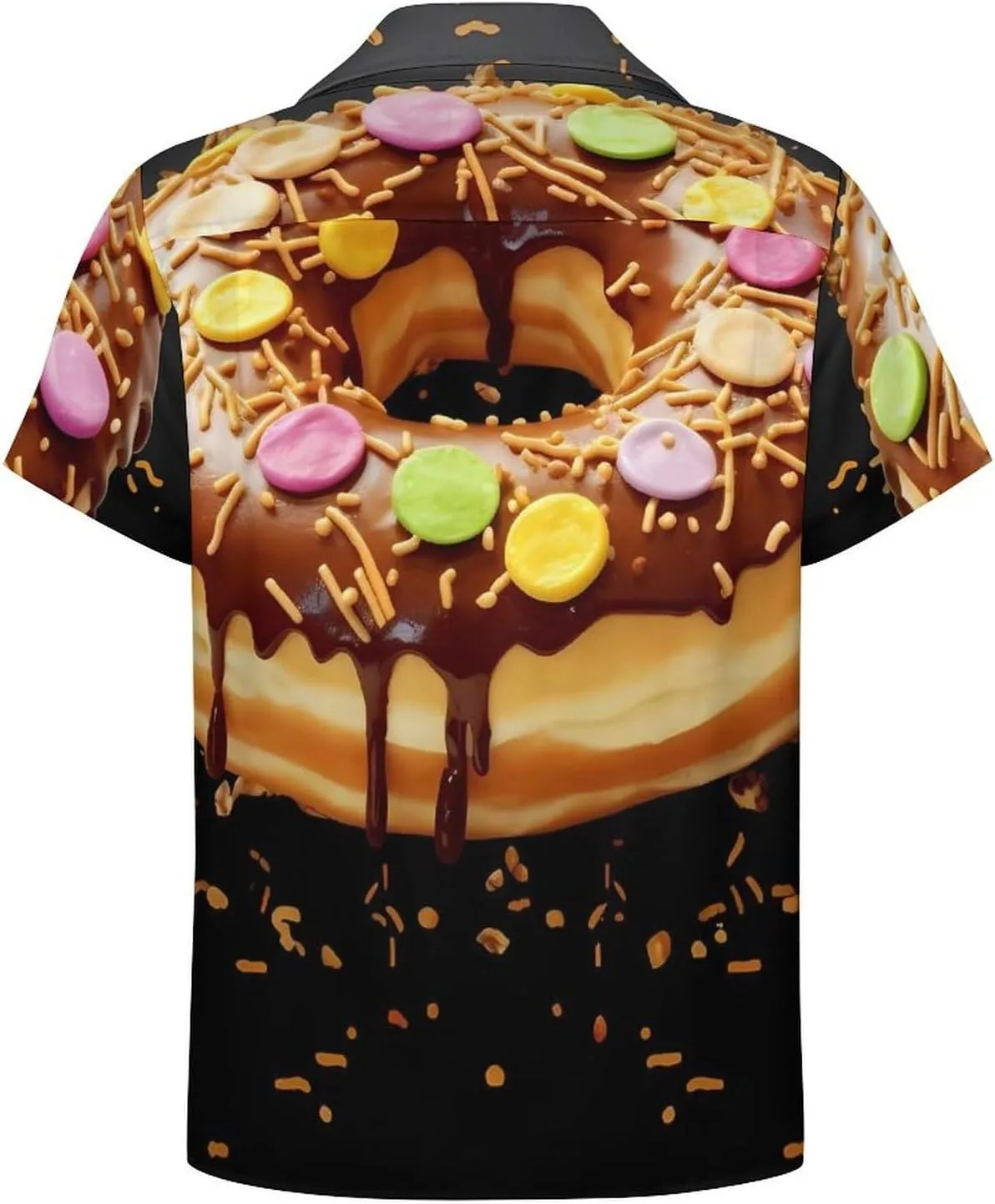 Donut2 Print Cuban Collar Shirt Classic Design for Comfort and Style