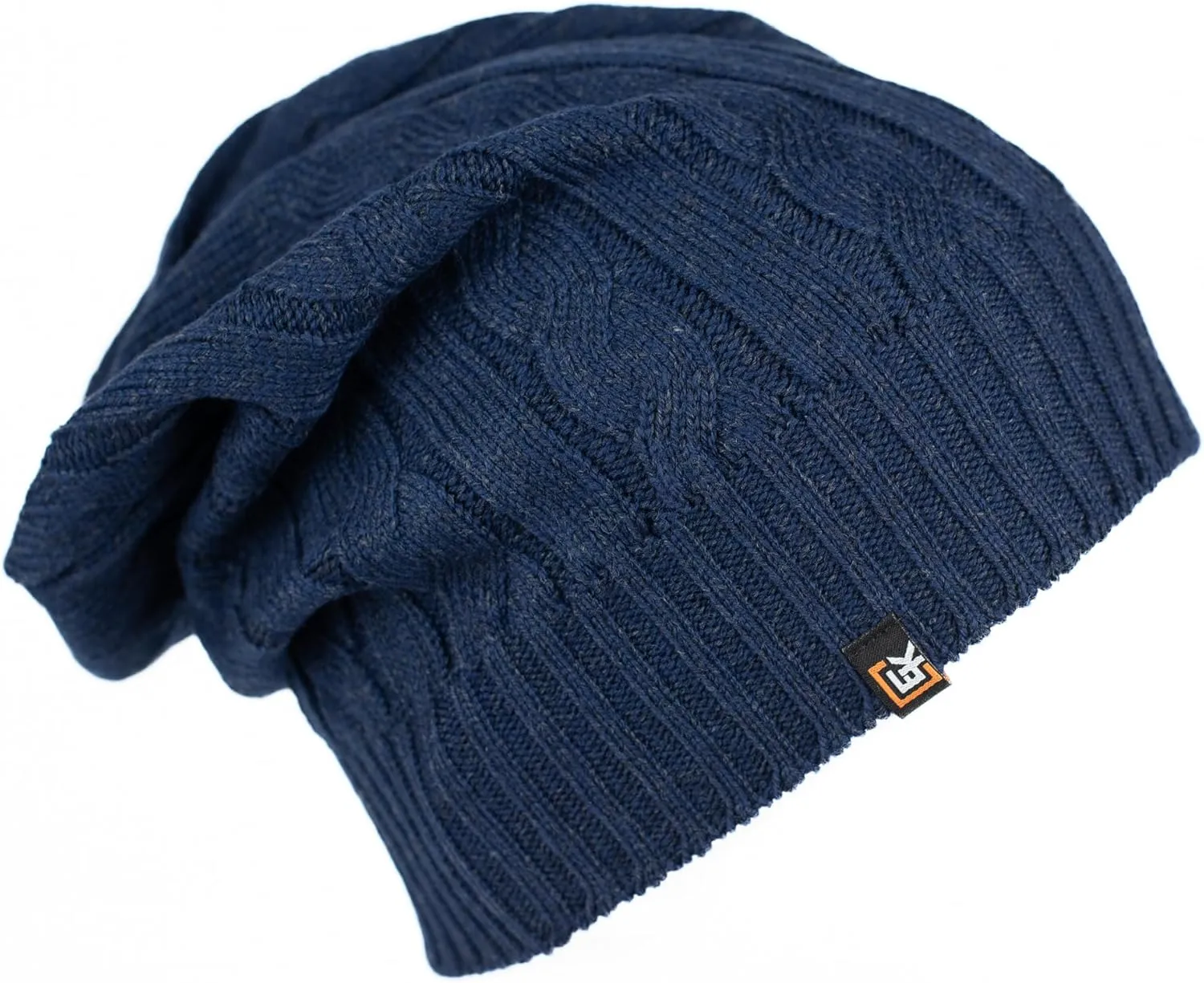 Evolution Knitwear Wool Cable Knit Beanie Hat for Men or Women - Super Soft Merino Wool - Made in The USA