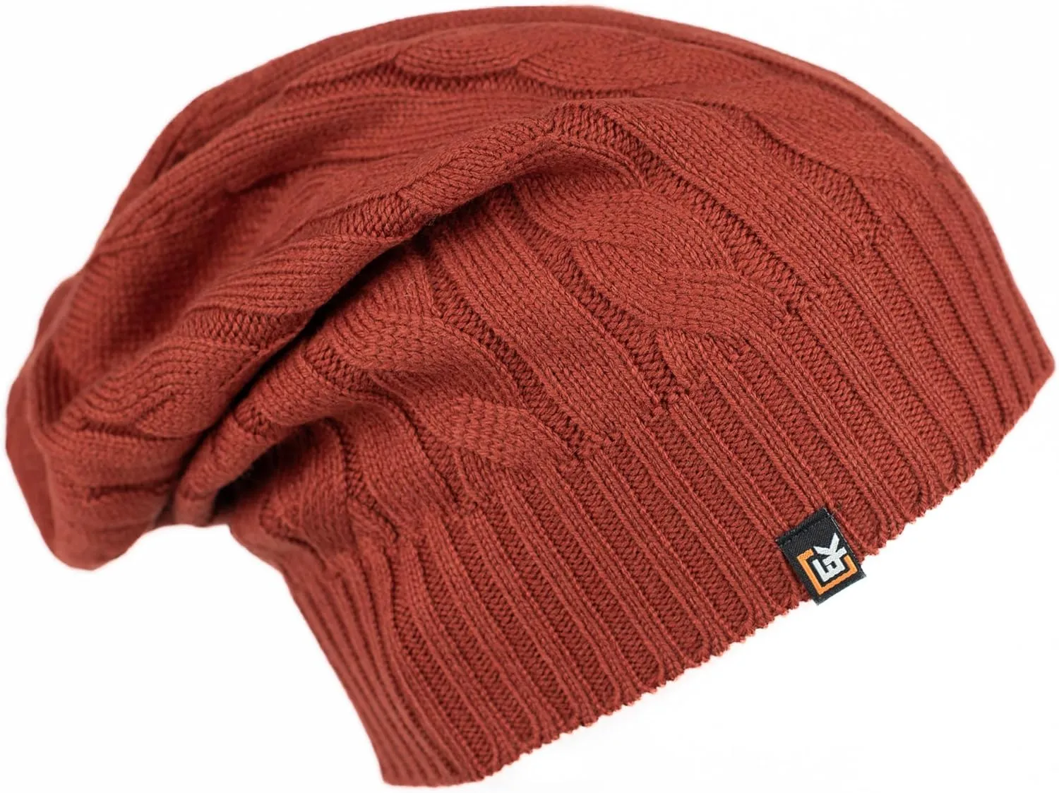Evolution Knitwear Wool Cable Knit Beanie Hat for Men or Women - Super Soft Merino Wool - Made in The USA