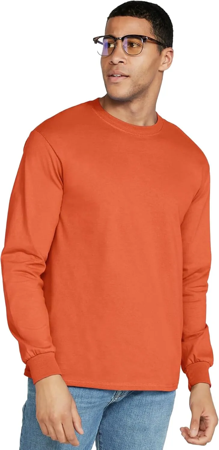 Gildan Adult Ultra Cotton Long Sleeve T-Shirt, Style G2400, Multipack
