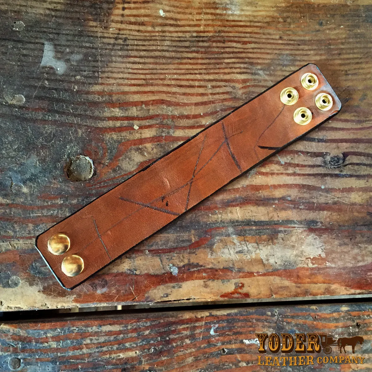 Grunge Warm Brown Cuff