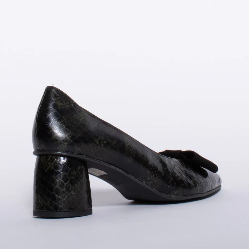 Hada Dk Khaki Snake Print