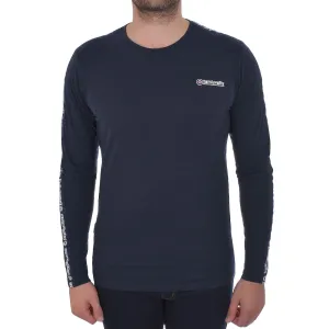 Lambretta Long Sleeve Taped Tee - Navy