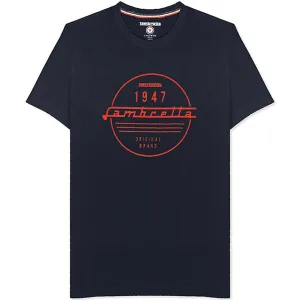 Lambretta Mens 47 Script Graphic T-Shirt - Navy
