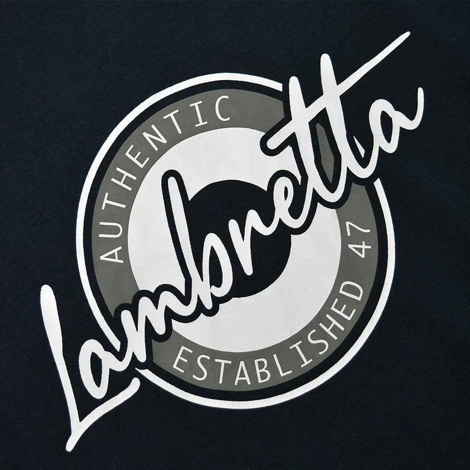 Lambretta Mens Authentic Raglan T-Shirt - Navy