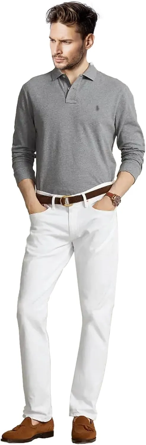 Men's Custom Slim Fit Polo Shirt Short Sleeve for Outdoor Golf Tennis Polo 2 Buttons Tops-Proudly of U.S Polo