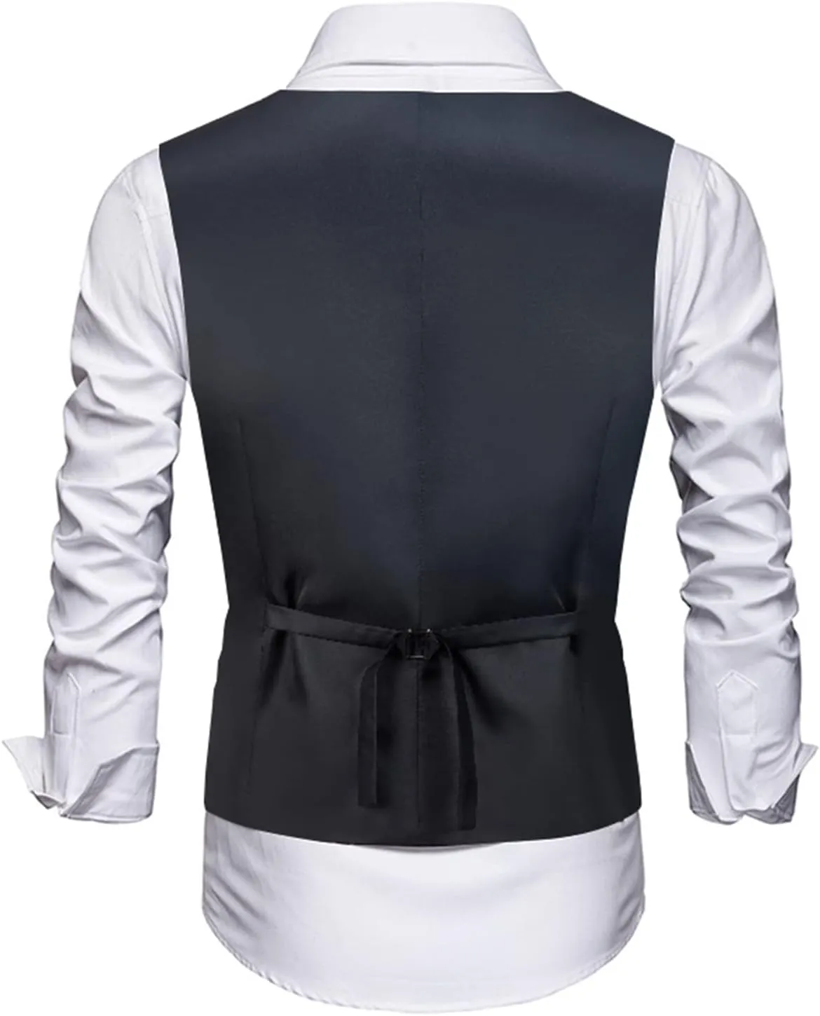 Men's Suits Vest V-Neck Sleeveless Slim Fit Jacket Groomman Casual Suit Vests for Wedding Formal Party Tuxedo for Men