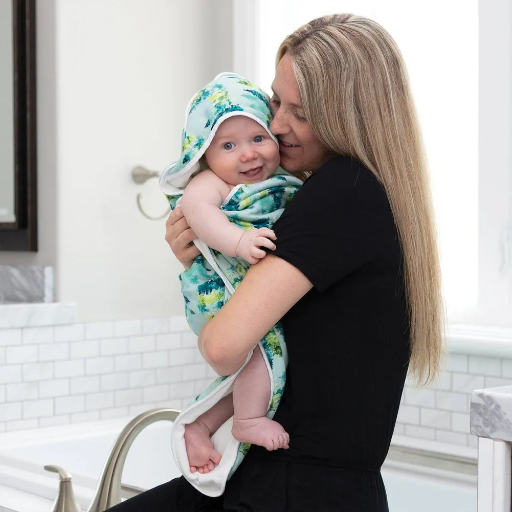 Tiny Twinkle Kaffle Hooded Towel - Forest