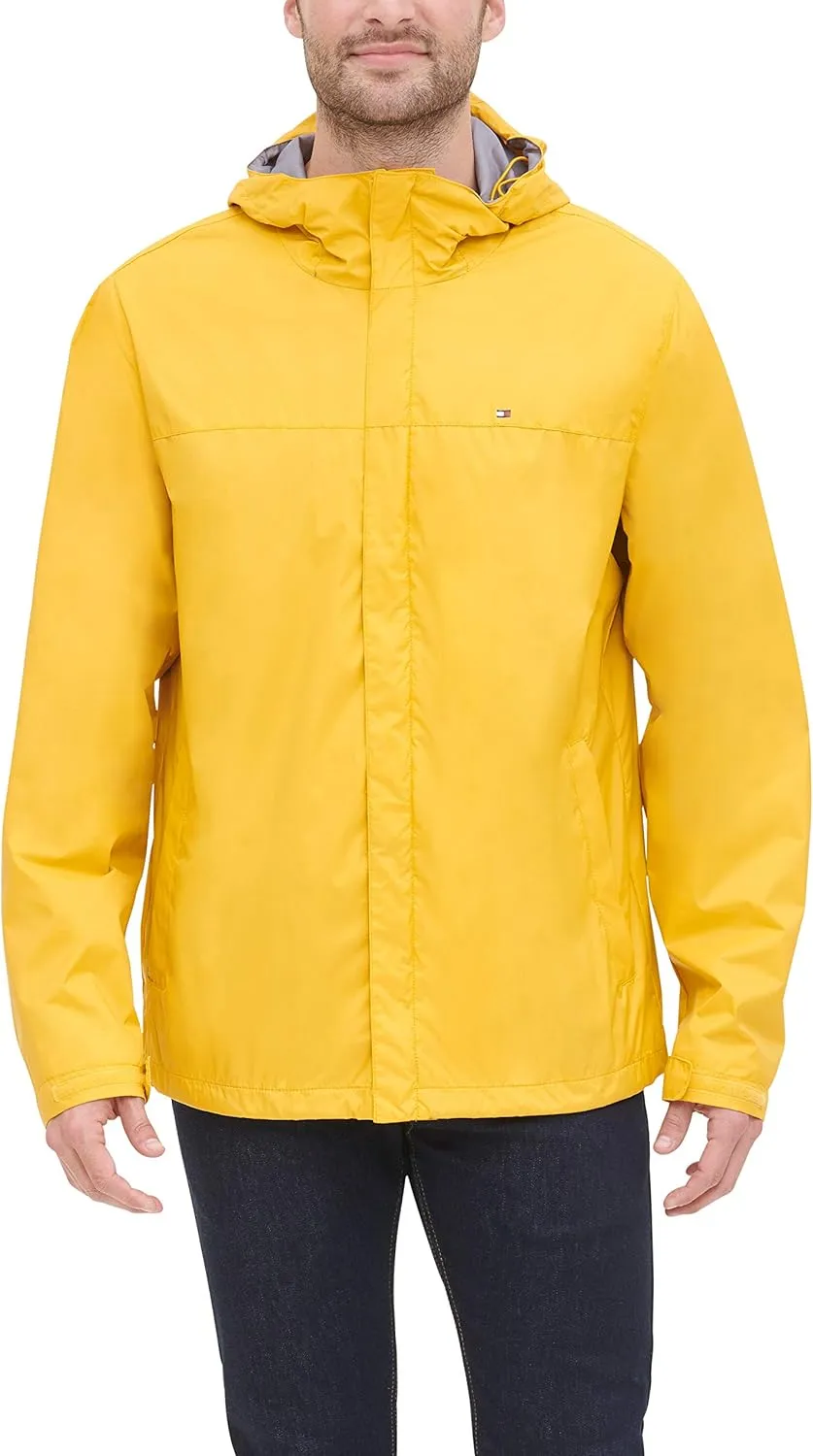Tommy Hilfiger Men's Lightweight Breathable Waterproof Hooded Jacket