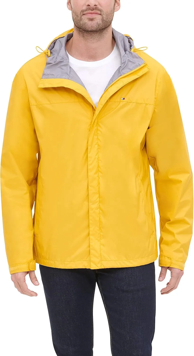 Tommy Hilfiger Men's Lightweight Breathable Waterproof Hooded Jacket