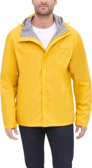 Tommy Hilfiger Men's Lightweight Breathable Waterproof Hooded Jacket