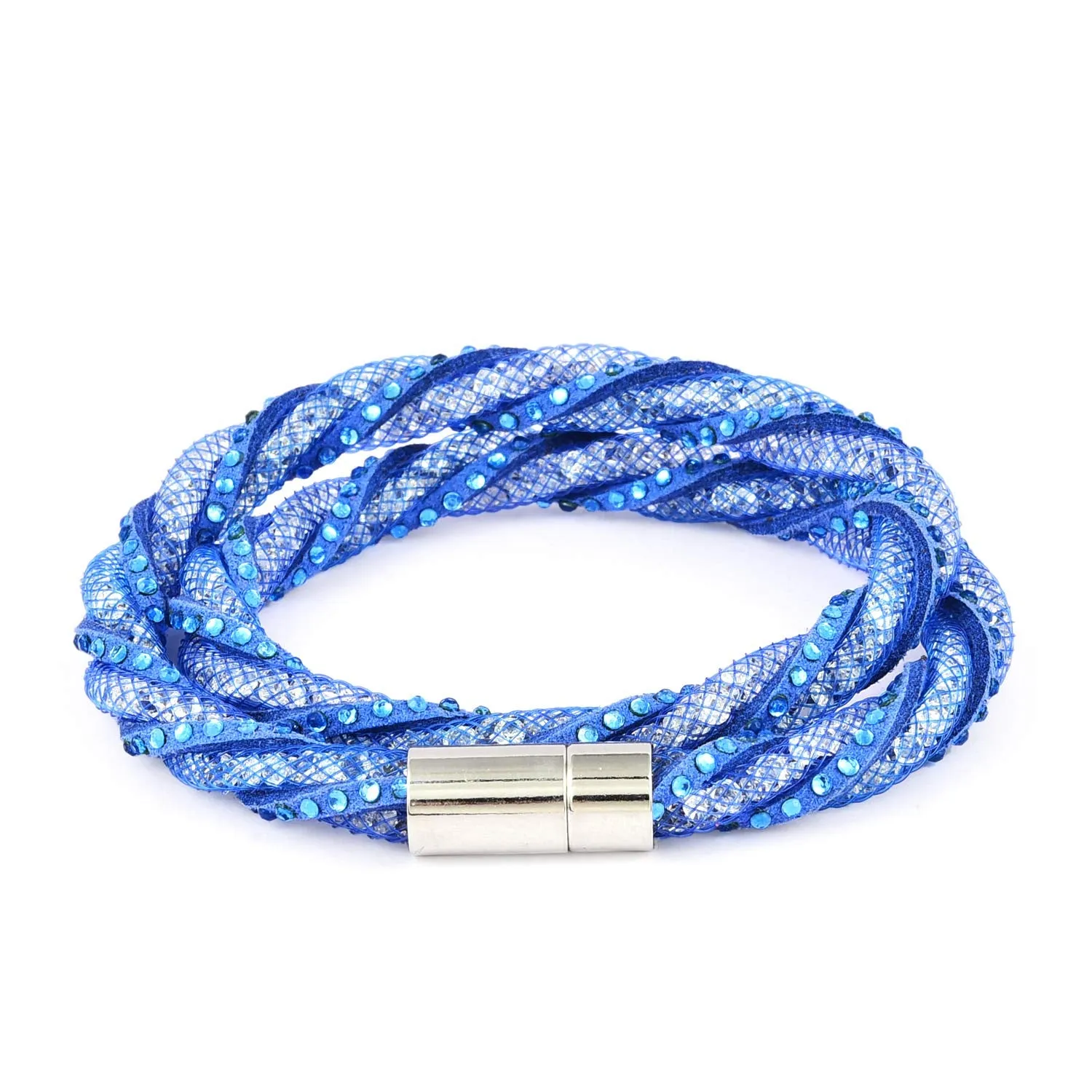 Yellow Chimes Blue Stars Bracelet for Women and Girls.